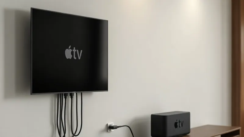 Apple TV 4K HDMI instalação parede
