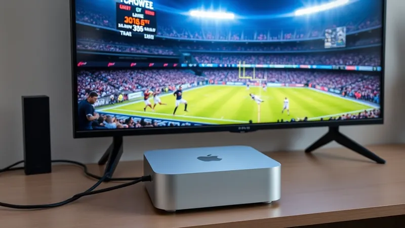 Mac mini IPTV 4K monitor setup macOS