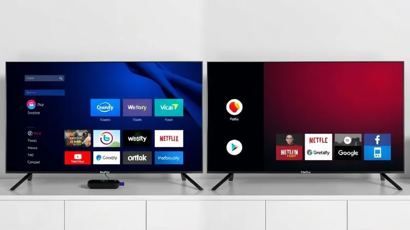 TCL Roku vs Google TV interface comparação