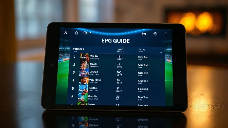 EPG guia jogos Libertadores programação IPTV