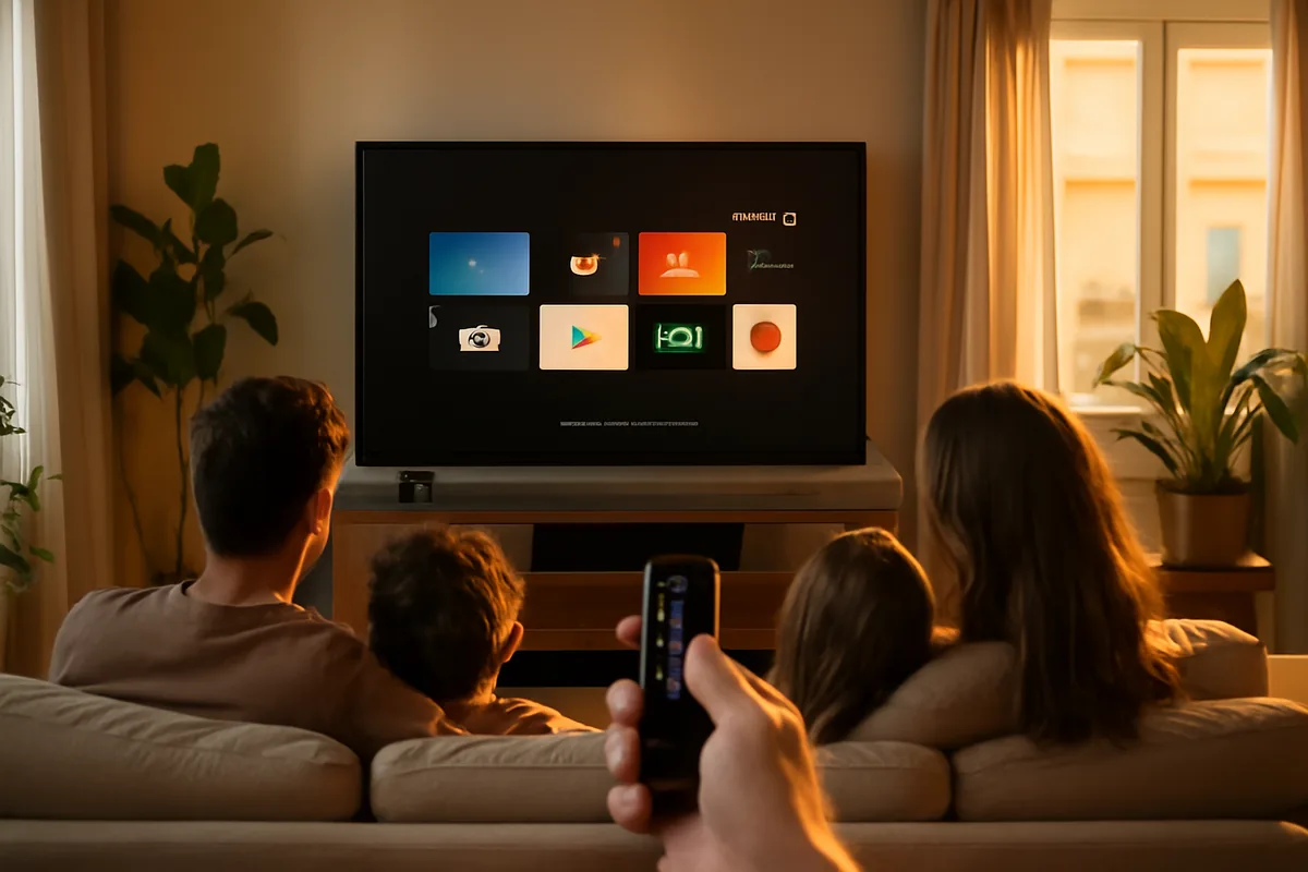 Benefícios E Desvantagens De Smart TVS Com Sistema Roku E Aplicativos IPTV — ilustração