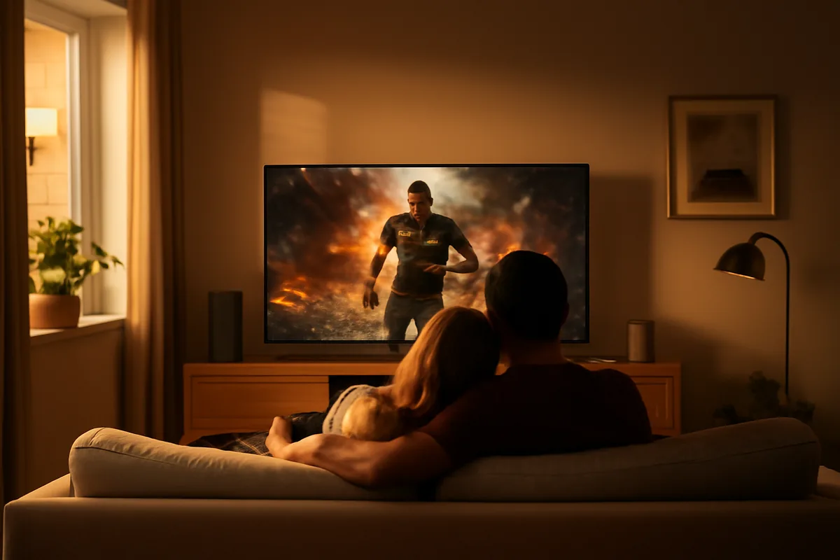 IPTV Com Filmes De Aventura — ilustração