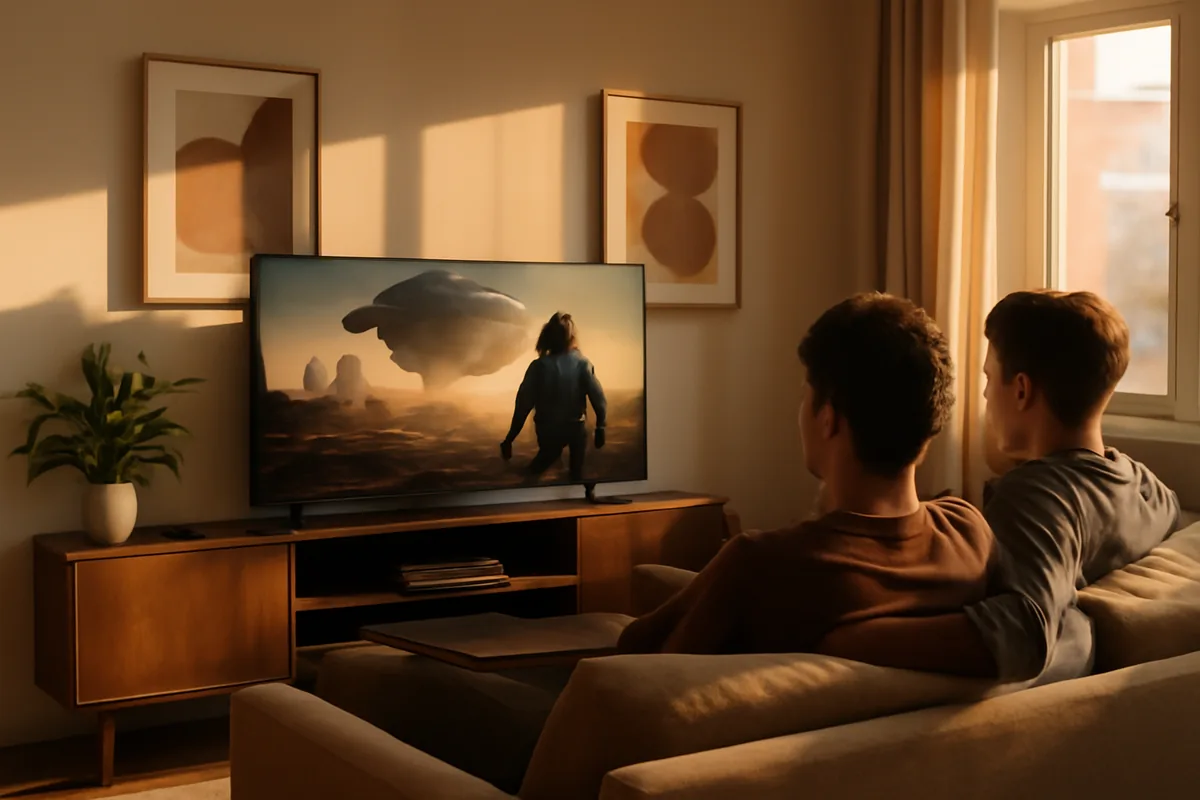 IPTV Com Filmes De Ficção — ilustração
