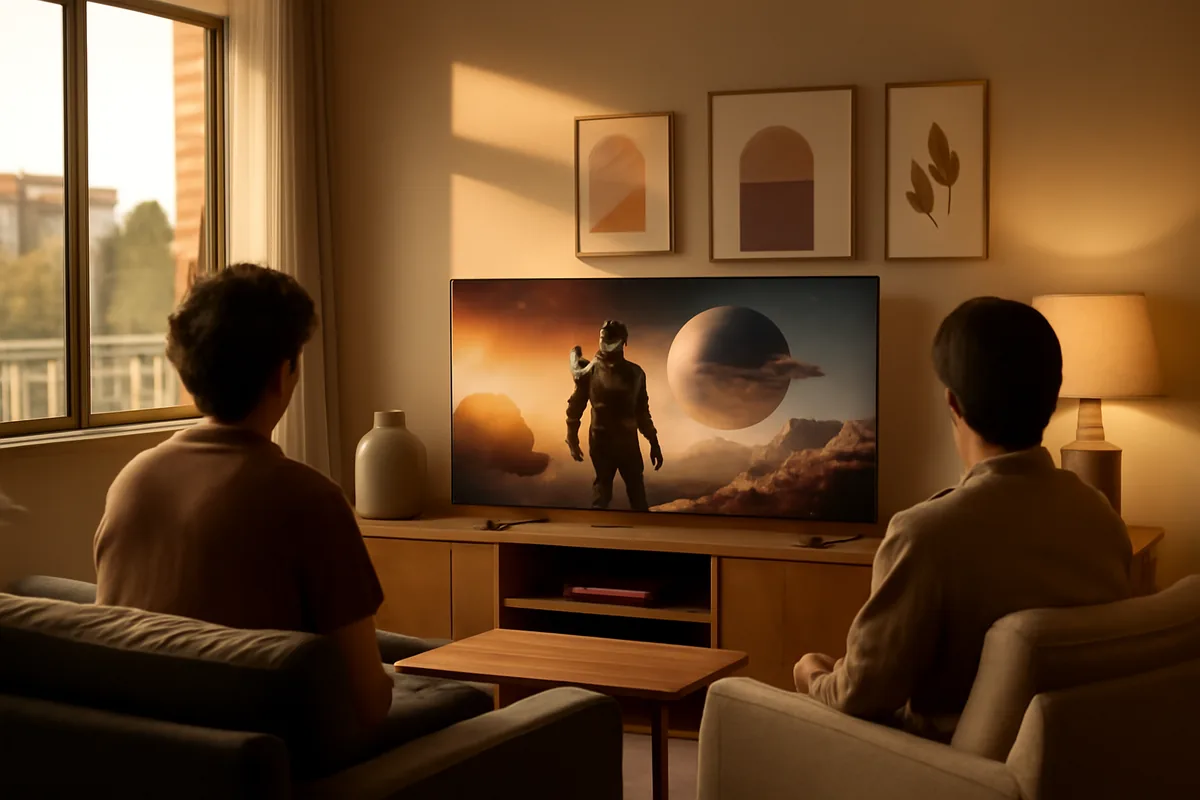 IPTV Com Filmes De Ficção — ilustração