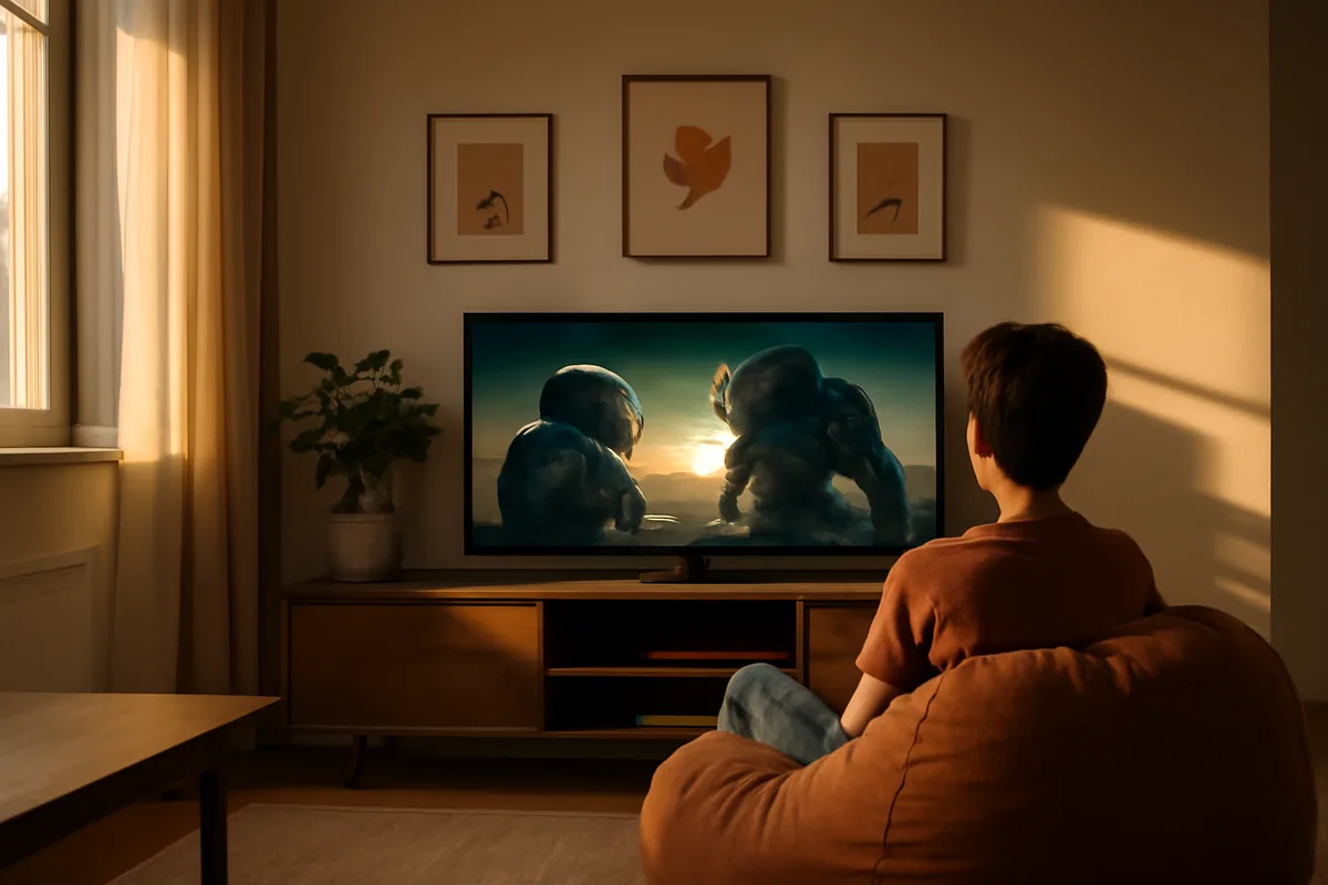 IPTV Com Filmes De Ficção — ilustração