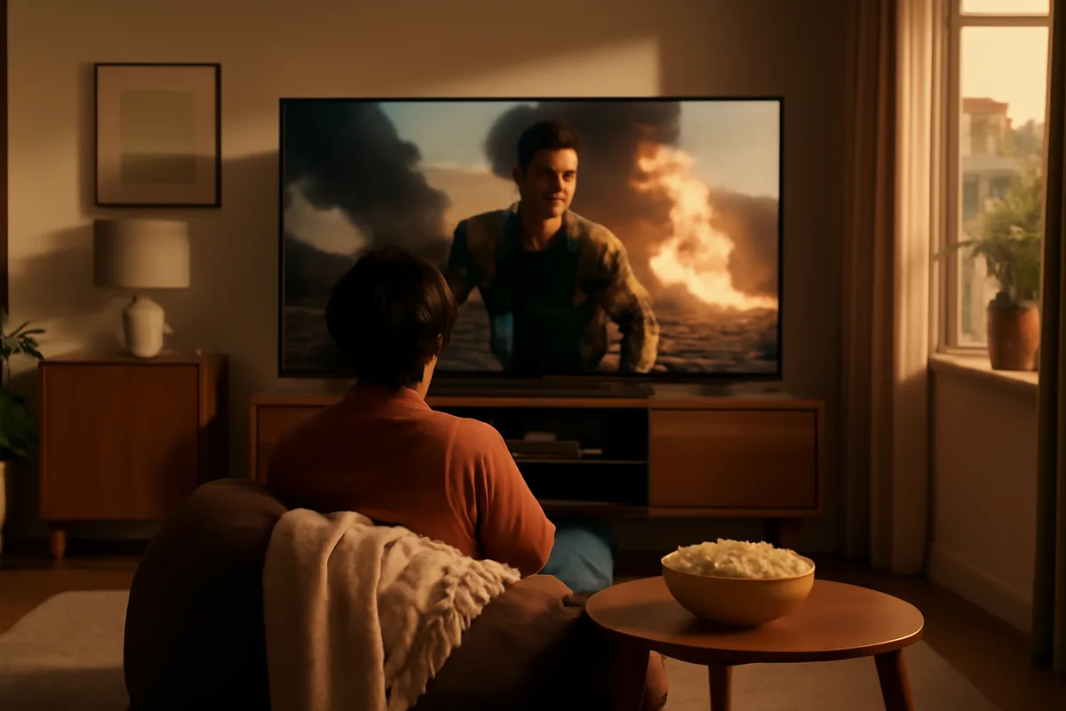 IPTV Com Filmes Estrangeiros — ilustração