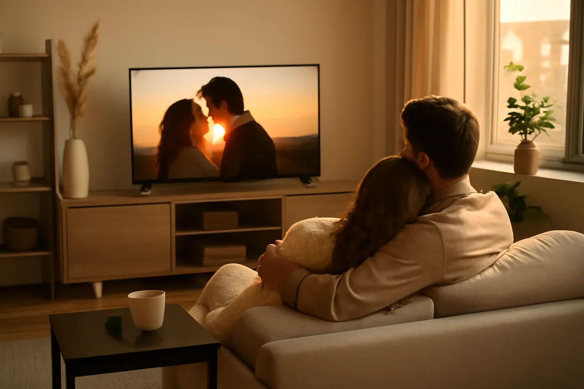 IPTV Com Filmes Românticos — ilustração