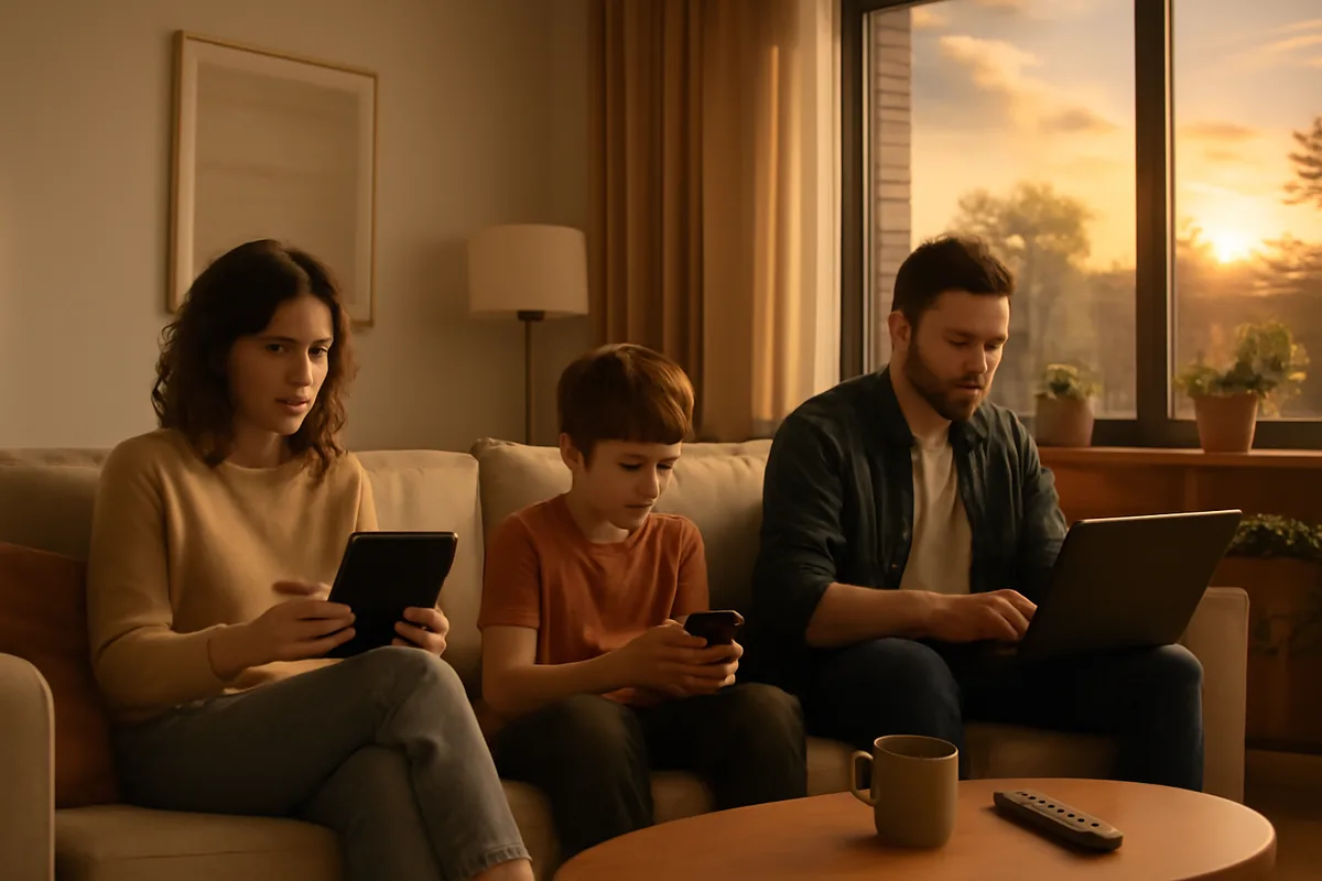 IPTV em Duas TVs ao Mesmo Tempo: Como Funciona e o Que Precisa — ilustração