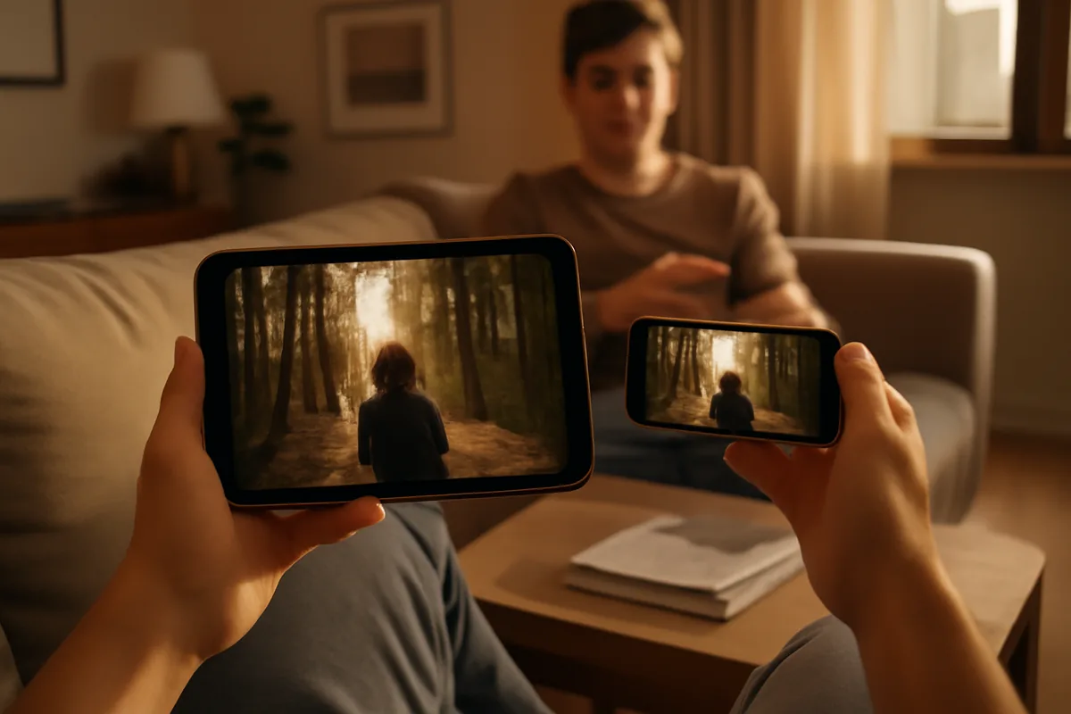 IPTV no Celular: Como Assistir no Android e iPhone em 2026 — ilustração