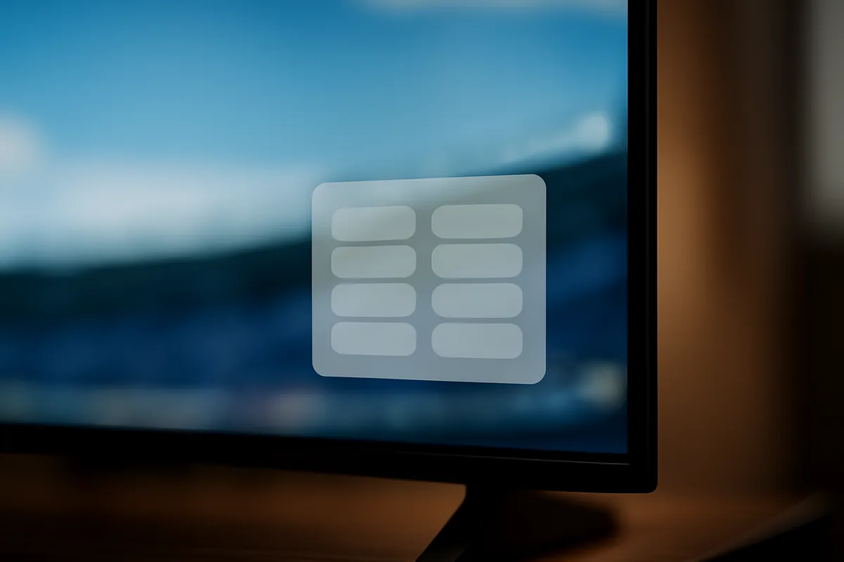 Tela de informações do player mostrando o codec do canal em reprodução