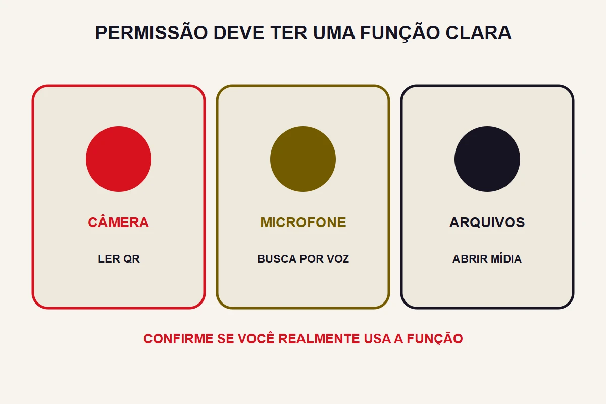 Permissões do app de IPTV: o que conferir?